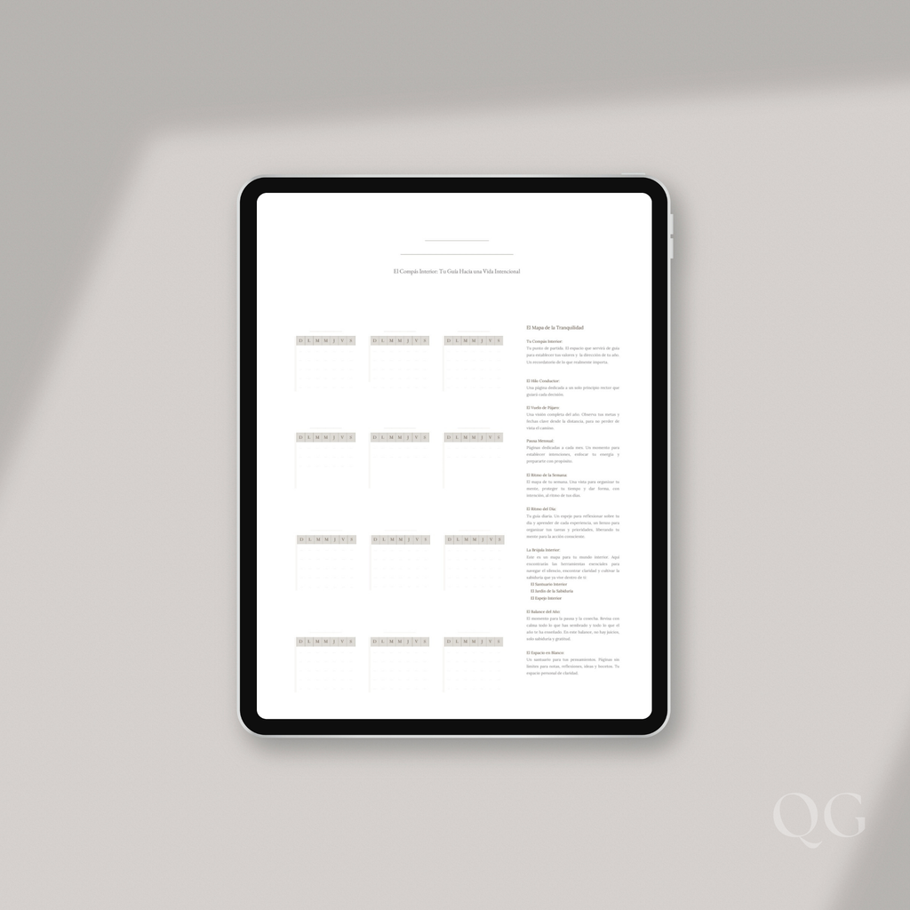 Agenda Digital QuietGrid | El Compás de tu Vida Sin Límites